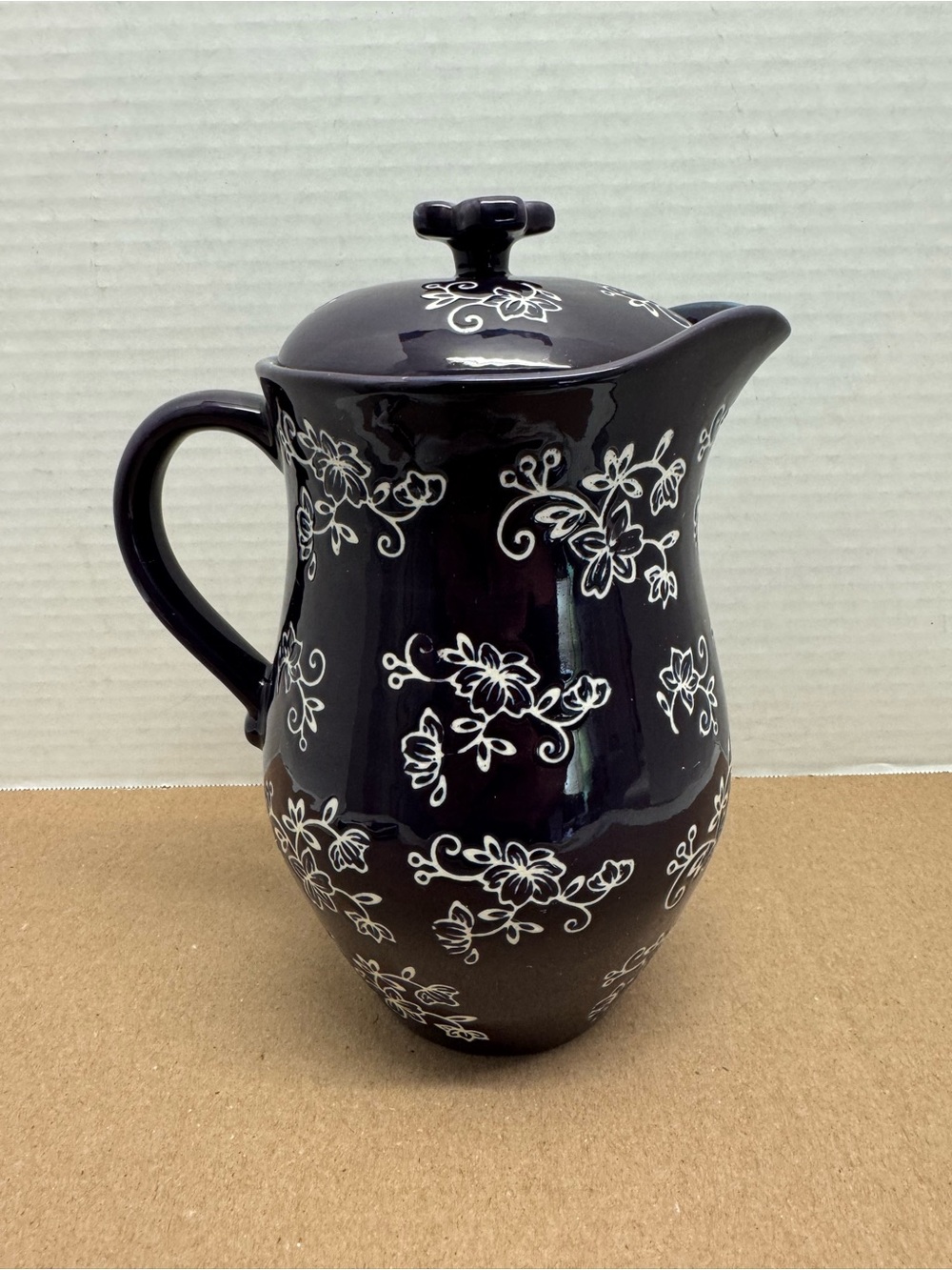 Temp-tations Floral Lace 2 Quart Lidded Pitcher